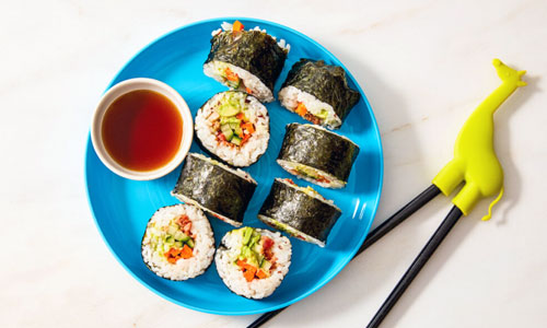 Avocado Sushi Plate